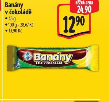 BANÁNY V ČOKOLÁDĚ