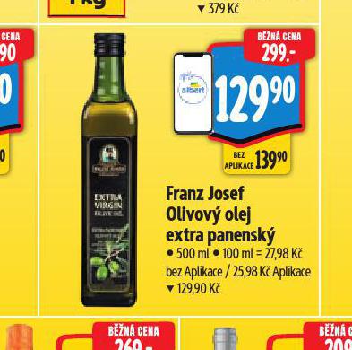 FRANZ JOSEF OLIVOVÝ OLEJ EXTRA PANENSKÝ