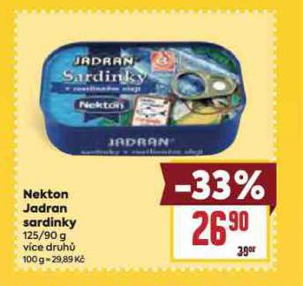 NEKTON JADRAN SARDINKY