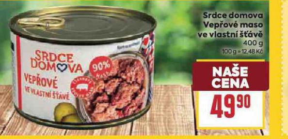 VEPŘOVÉ MASO VE VLASTNÍ ŠŤÁVĚ