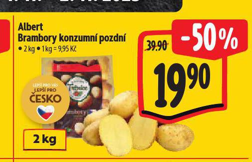 BRAMBORY KONZUMN POZDN