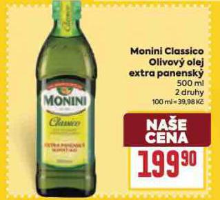 MONINI CLASSICO OLIVOVÝ OLEJ EXTRA PANENSKÝ