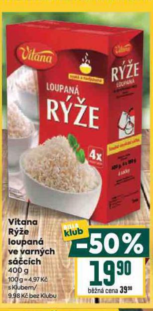 VITANA RÝŽE LOUPANÁ