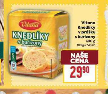 VITANA KNEDLÍKY V PRÁŠKU S BURIZONY