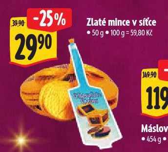ZLATÉ MINCE V SÍŤCE