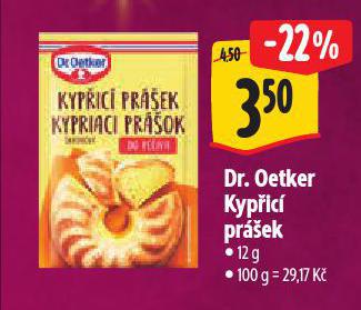 DR. OETKER KYPŘICÍ PRÁŠEK