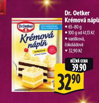 DR. OETKER KRÉMOVÁ NÁPLŇ