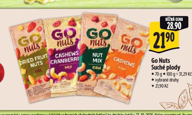 GO NUTS SUCHÉ PLODY