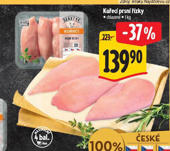 KUŘECÍ PRSNÍ ŘÍZKY