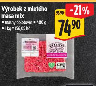 VÝROBEK Z MLETÉHO MASA MIX
