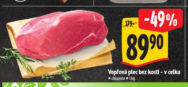 VEPŘOVÁ PLEC BEZ KOSTI
