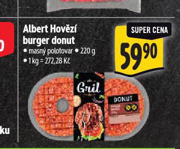 HOVĚZÍ BURGER DONUT