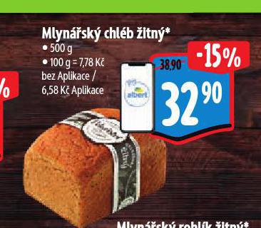 MLYNÁŘSKÝ CHLÉB ŽITNÝ