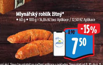 MLYNÁŘSKÝ ROHLÍK ŽITNÝ