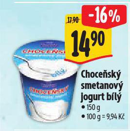 CHOCEŇSKÝ SMETANOVÝ JOGURT