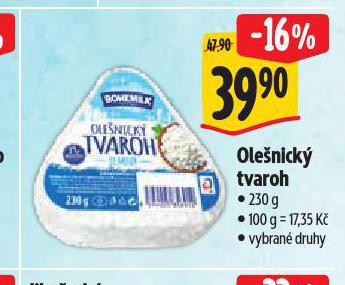 OLEŠNICKÝ TVAROH