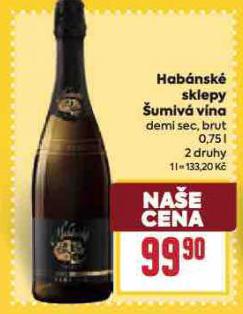 HABÁNSKÉ SKLEPY ŠUMIVÁ VÍNA