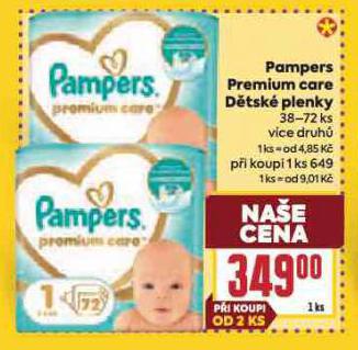 PAMPERS DĚTSKÉ PLENKY