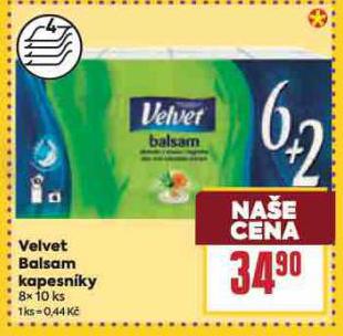 VELVET BALSAM KAPESNÍKY