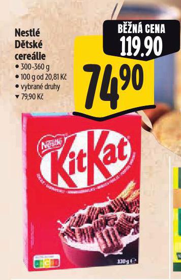 NESTLÉ DĚTSKÉ CEREÁLIE