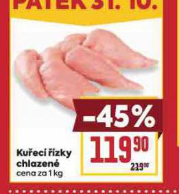 KUŘECÍ ŘÍZKY CHLAZENÉ