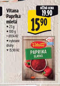 VITANA PAPRIKA MLETÁ
