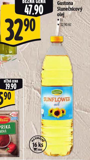 GUSTONA SLUNEČNICOVÝ OLEJ