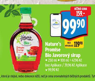 BIO JAVOROVÝ SIRUP