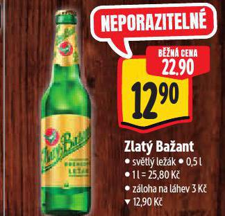 PIVO ZLATÝ BAŽANT