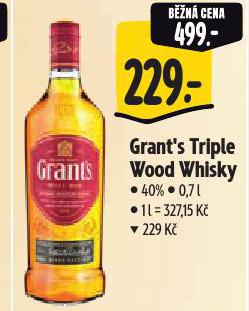 GRANT'S TRIPLE WOOD WHISKY