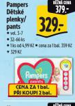 PAMPERS DĚTSKÉ PLENKY