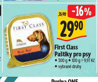 FIRST CLASS PAŠTIKA PRO PSY