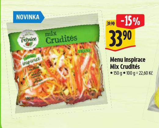 MENU INSPIRACE MIX CRUDITÉS