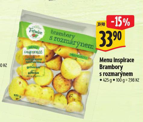 MENU INSPIRACE BRAMBORY S ROZMARÝNEM