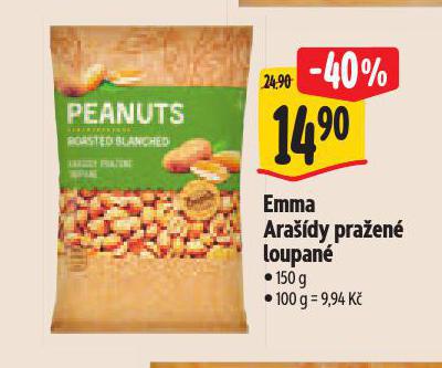 EMMA ARAŠÍDY PRAŽENÉ LOUPANÉ
