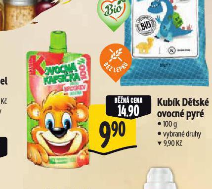 KUBÍK DĚTSKÉ OVOCNÉ PYRÉ