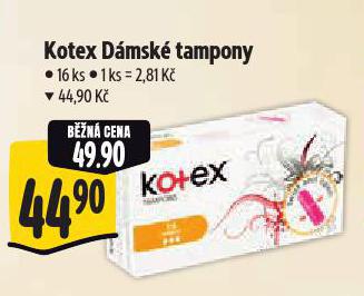 KOTEX DÁMSKÉ TAMPONY