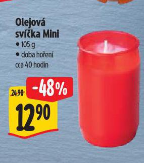 OLEJOVÁ SVÍČKA MINI