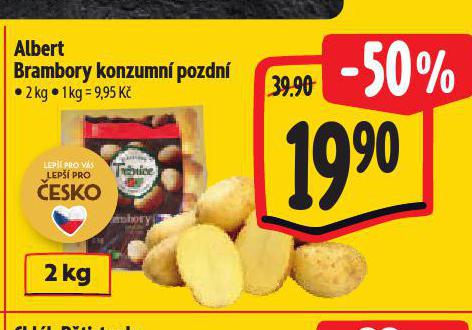 BRAMBORY KONZUMNÍ POZDNÍ