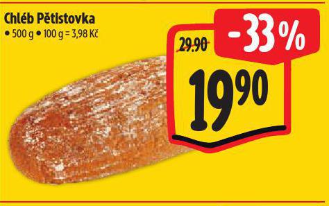 CHLÉB PĚTISTOVKA
