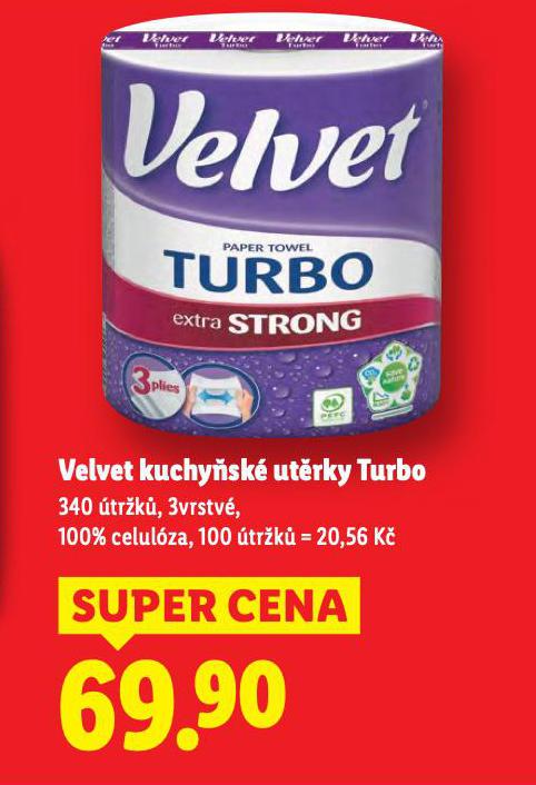 VELVET JUMBO KUCHYŇSKÉ UTĚRKY TURBO