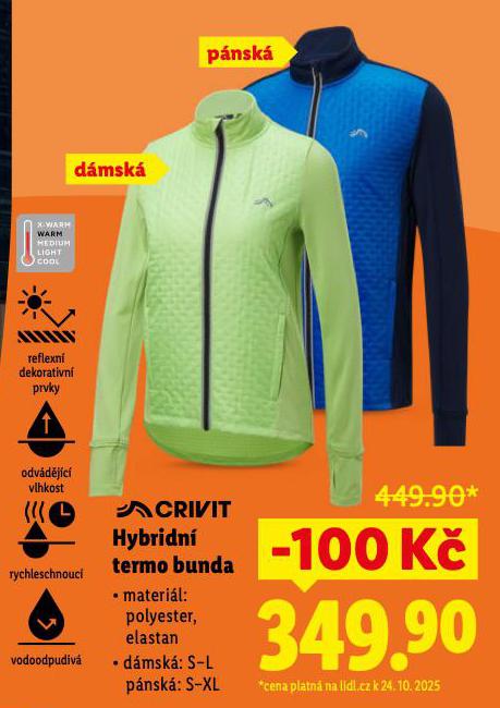CRIVIT Hybridní termo bunda