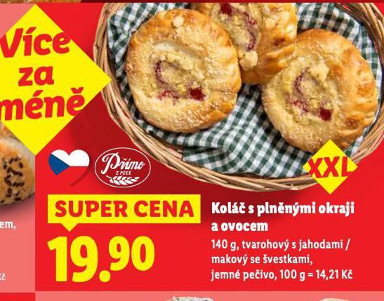 KOLÁČ S PLNĚNÝMI OKRAJI A OVOCEM