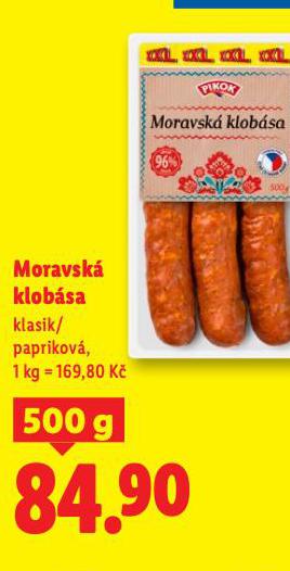 MORAVSKÁ KLOBÁSA
