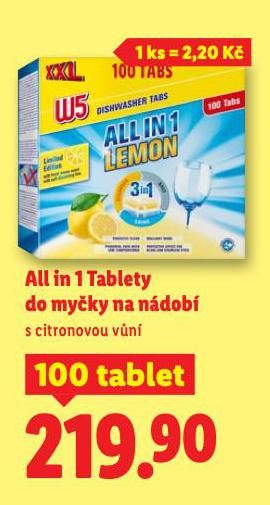 W5 ALL IN 1 TABLETY DO MYČKY