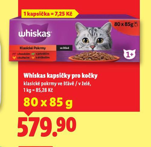 WHISKAS KAPSIČKY PRO KOČKY