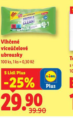 VLHČENÉ VÍCEÚČELOVÉ UBROUSKY