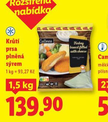 KRŮTÍ PRSA PLNĚNÁ SÝREM
