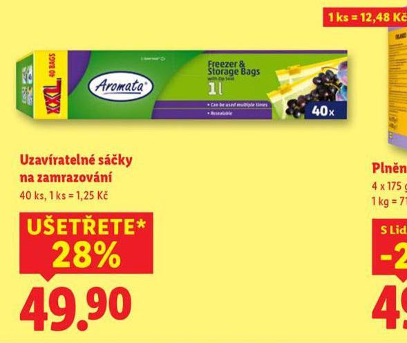 UZAVÍRATELNÉ SÁČKY NA ZAMRAZOVÁNÍ