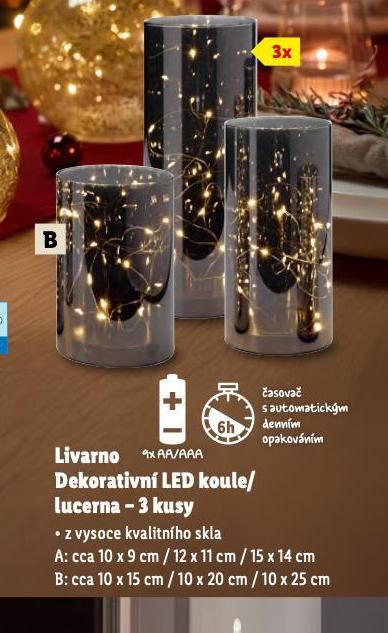 DEKORATIVNÍ LED KOULE